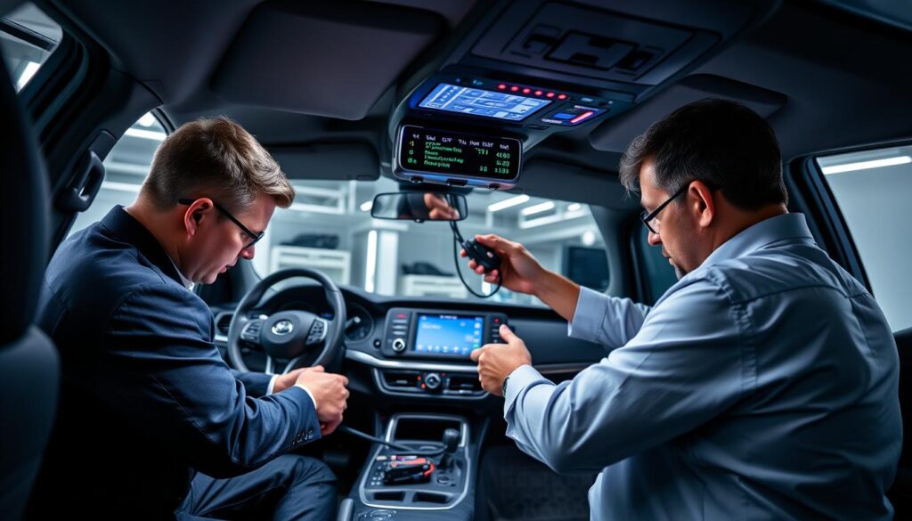 Image of IDWS lane departure warning system installation Image of IDWS lane departure warning system installation